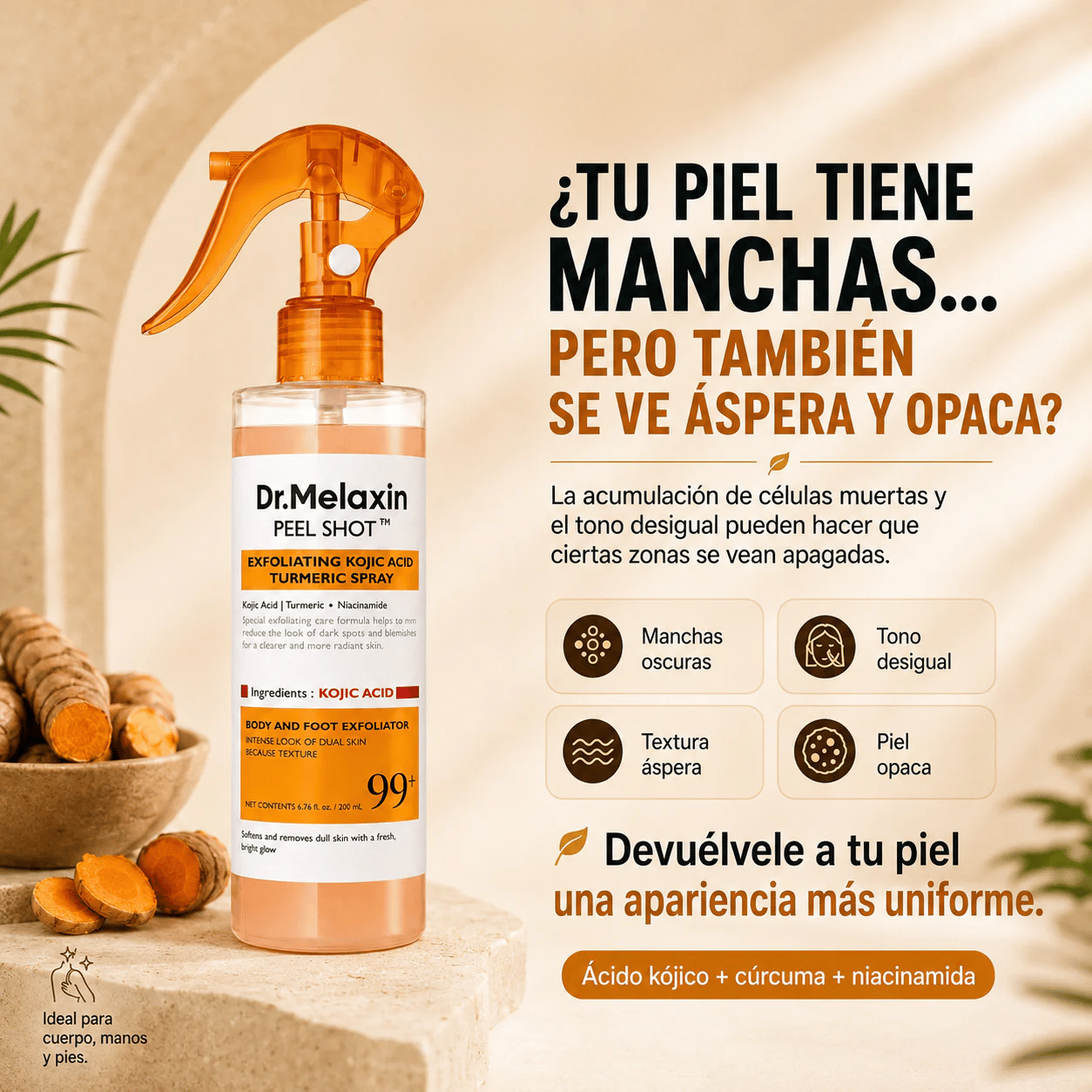 Peel Shot Spray Exfoliante